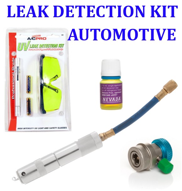 Leak Detection Kit Automotive R134a, R12 Find a leak DYI UV DYE