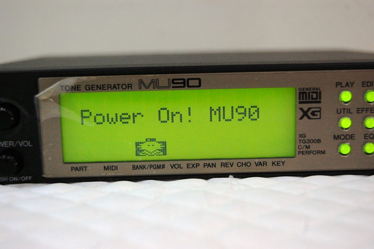 YAMAHA MU90 XG TONE GENERATOR MIDI SOUND MODULE SYNTHESIZER MU-90 | eBay