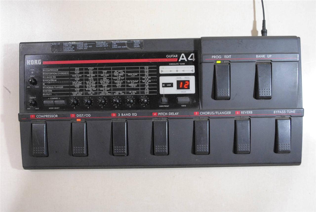 A4 Guitar Performance Signal Processor MultiEffect Pedal Vintage