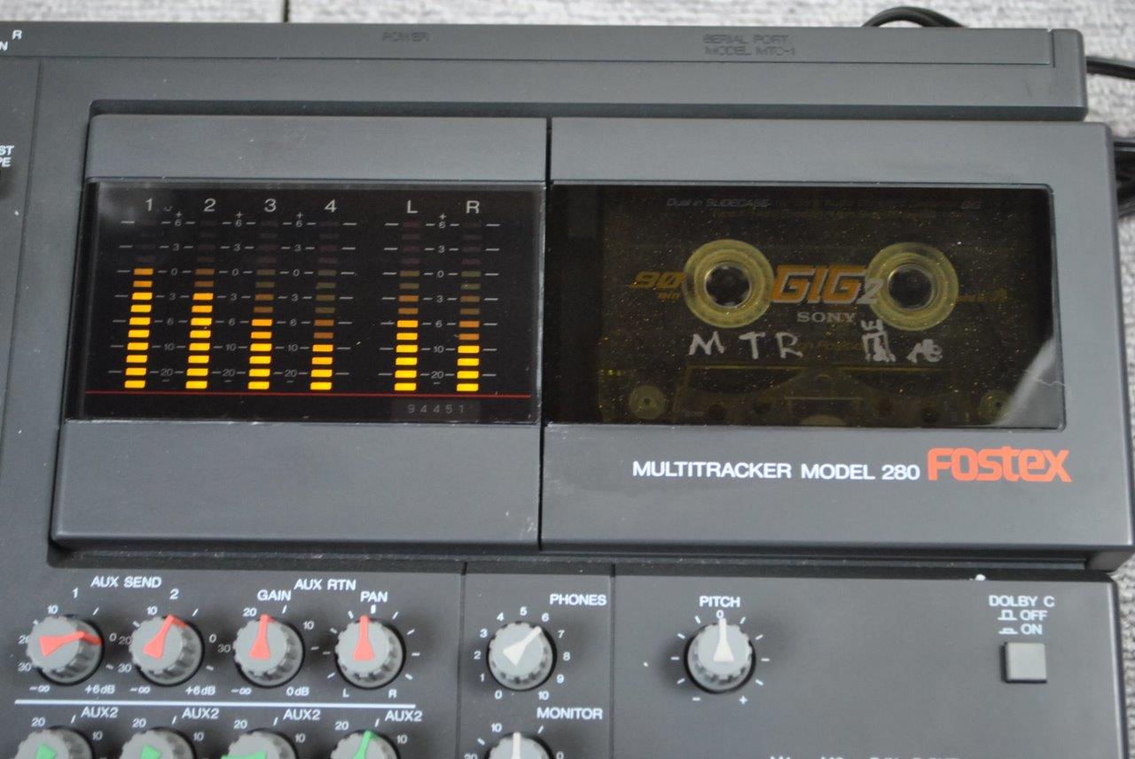 Fostex Multitracker Model 280 Multitrack Cassette Tape Recorder 4track