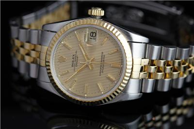 Ladies Rolex 31mm 18ct Gold AND Steel Date