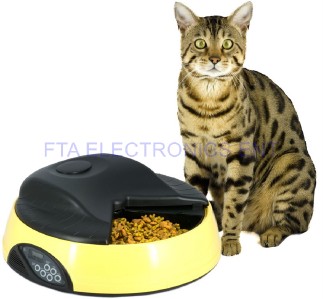 uto 4 Meals Tray Automatic Pet Dog Cat Pets F
