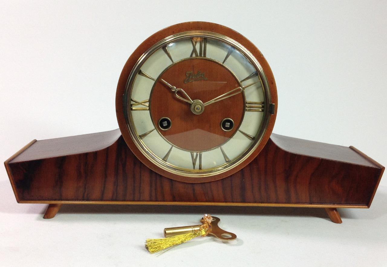 Perfect Genuine German Art Deco Schatz Striking 8 days mantel clock