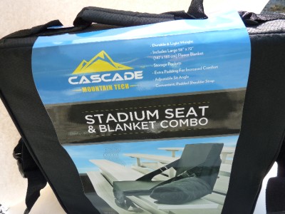 cascade stadium tech mountain carrying comfortable combo blanket seat pack