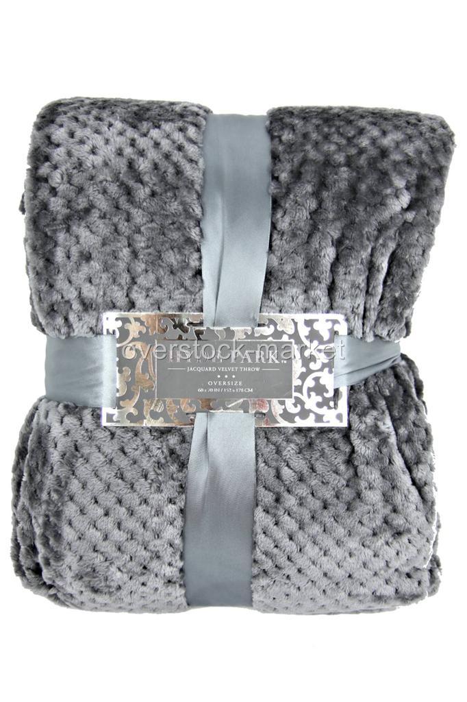 NEW HYDE PARK JACQUARD VELVET THROW BY NORTHPOINT TRADING INC! VARIETY