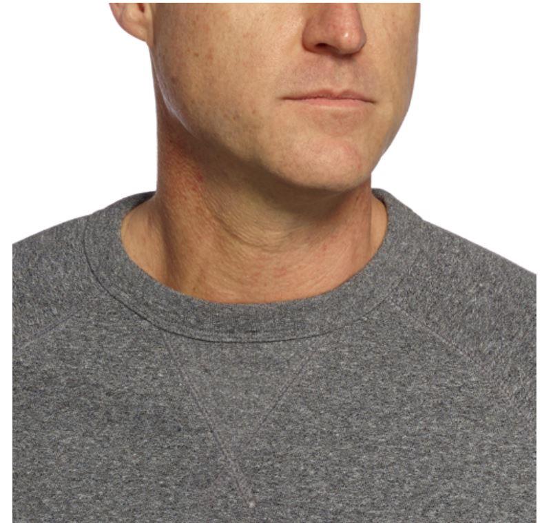v stitch crewneck