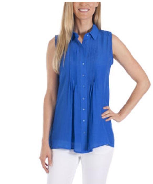 NEW! WOMENS FEVER SLEEVELESS BLOUSE WITH MATCHING DETACHABLE CAMISOLE! VARIETY! eBay