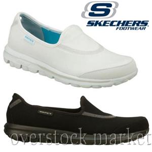 skechers goga mat white