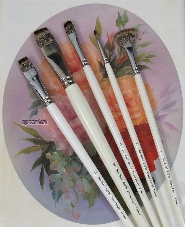 Bob Ross FLORAL BRUSHES COMPLETE SET, 5 Pcs. eBay