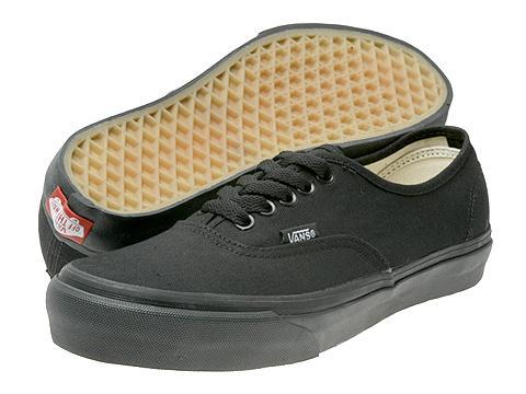 black vans with tan soles