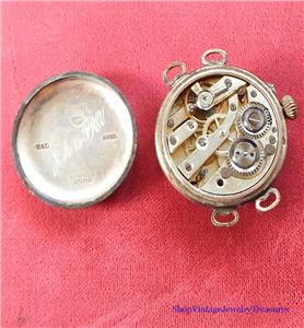 argent dore pocket watch