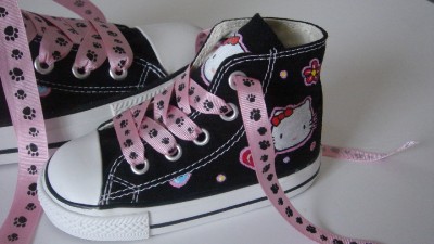 Custom Converse on Baby Converse Hand Painted Hello Kitty Cop34 Ebay