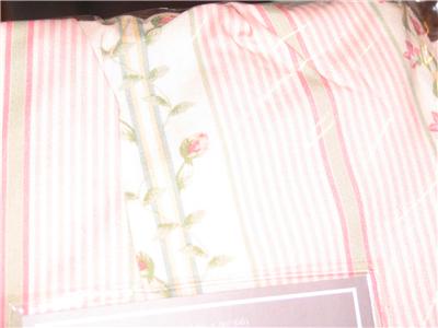 CROSCILL CATALINA FLORAL PINK TWIN  BEDSKIRT NEW