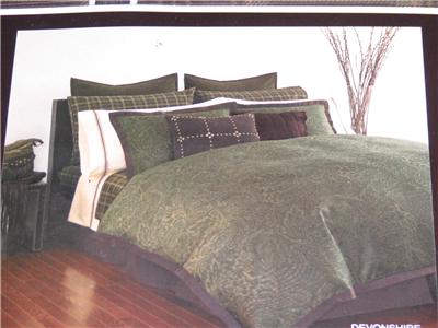 MICHAEL KORS DEVONSHIRE 9PC QUEEN  COMFORTER SET NEW  