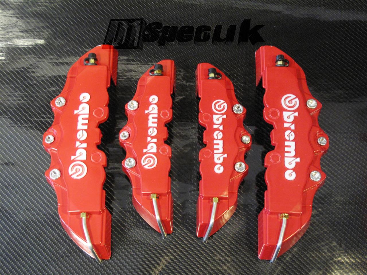 BREMBO CALIPER COVER SET RED fits VOLVO S60 XC60 XC70 XC90 C30 C70 S40