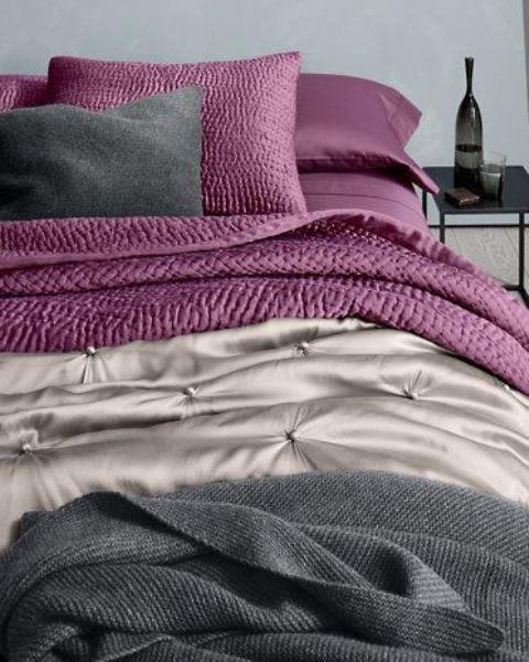 Eileen Fisher Waves Washed Silk Quilt Plum King 368 88 Picclick