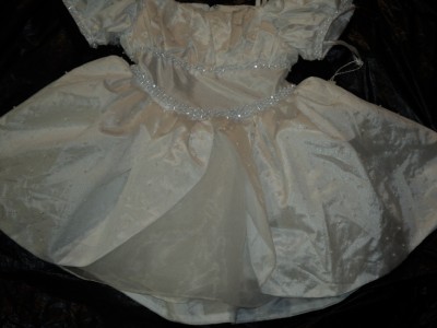 Christening Dress  Baby Girl on Baby Girl White Christening Baptism Gown   12 18 Months   Ebay
