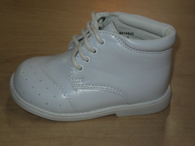 Sizebaby Shoes on Baby Boy White Leather Christening Baptism Shoes  Size 5   Ebay