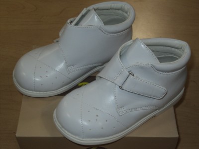 Baby  White Shoes on Baby Boy White Leather Christening Baptism Shoes P  Size 8   Ebay