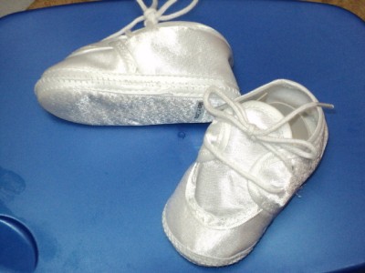 Baby  White Shoes on Baby Boys White Christening Baptism Shoes 222  Size 2   Ebay