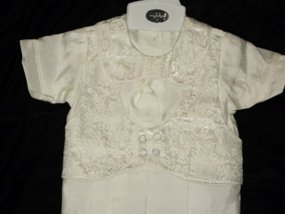 Baby Boys Christening Outfits on Baby Boy Ivory Christening Baptism Suit Outfit  Sizes 3m 6m 12m 18m