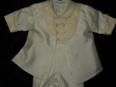 Baby Boys Christening Outfits on Baby Boy Ivory Baptism Christening Outfits Suit 7h Sz Xs S M L Xl