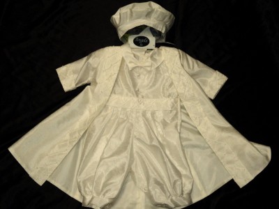 Baby Baptism Suits on Baby Boy Ivory Baptism Christening Outfit Suit Lp  Sz 3m 6m 12m 18m