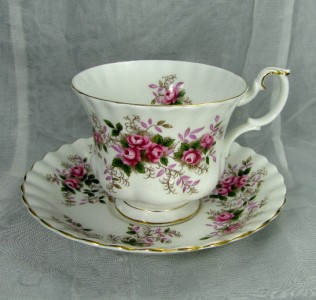 Lavender Rose Pattern Teacup Planter | eBay