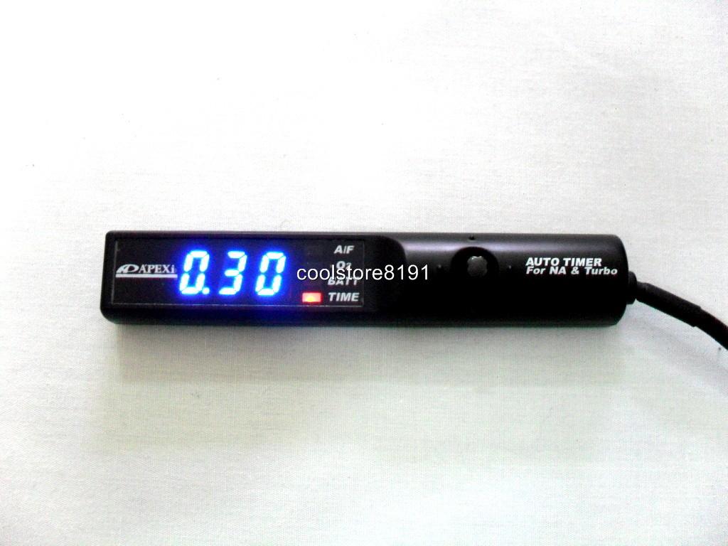 New Apexi Turbo Timer Na Turbo Black Control Blue Led Evo Wrx