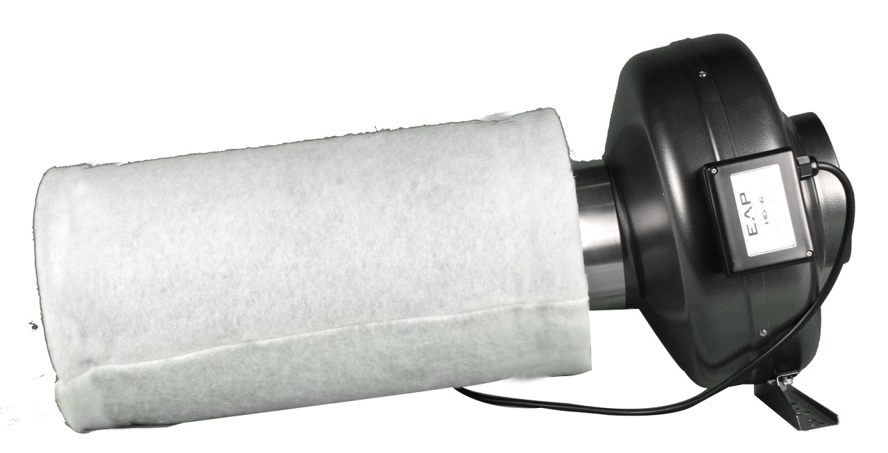 6" INLINE DUCT FAN + CARBON FILTER COMBO inch inline eBay