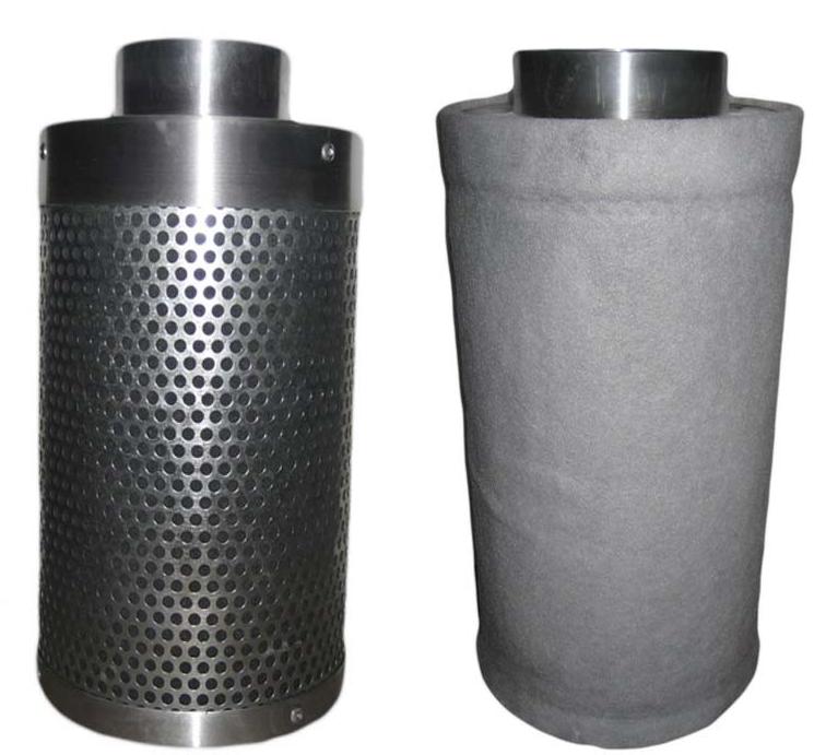 6 Quot Carbon Air Filter Combo Inline Fan Exhaust Inch Six