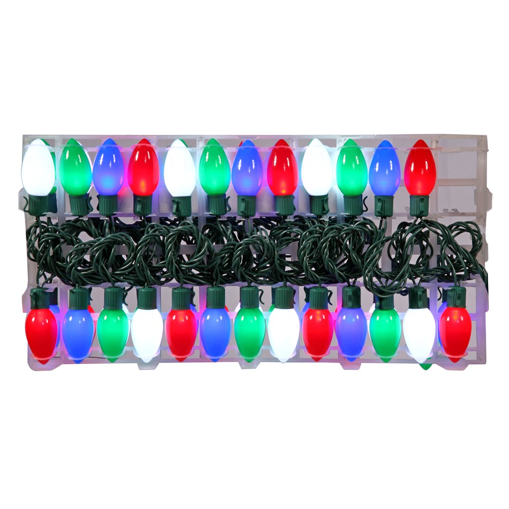 set of 96 led opaque multi color c9 christmas lights 16 set of 96 led opaque multi color c9 christmas lights 16