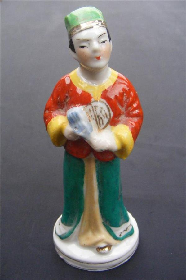 porcelain samurai statue