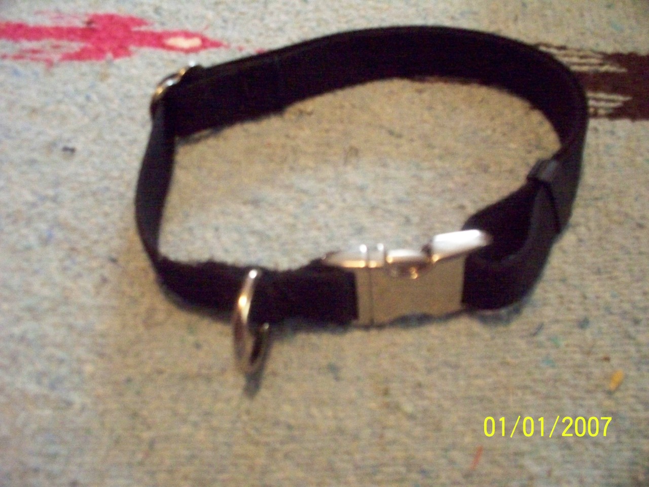 Adjustable Dog Collar Metal Side Release Buckle 3 4 Web Ebay