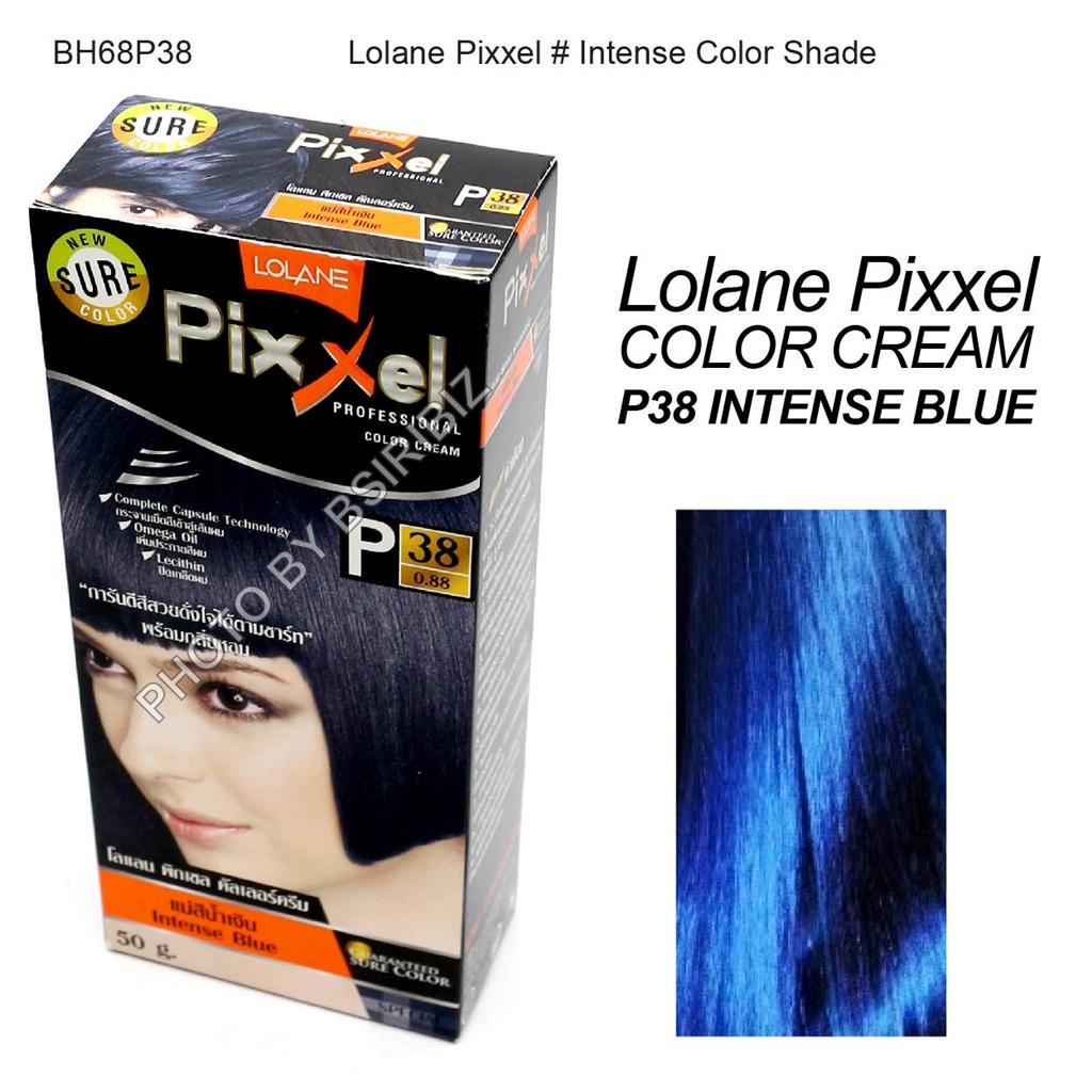 Lolane Pixxel Hair Permanent Dye Color Cream Special Blue P38: Intense ...