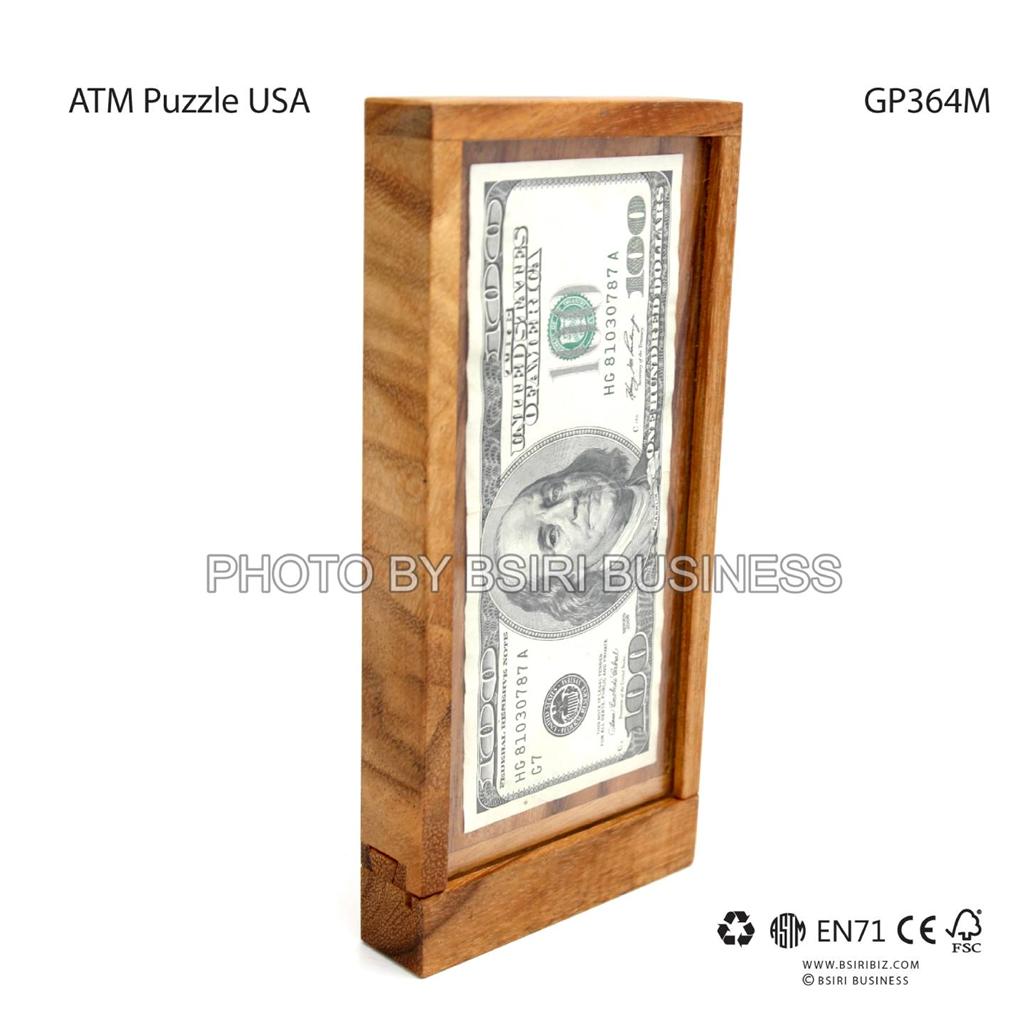  Banknote ATM Puzzle Dollar Brain teaser toy games tricky money Puzzle