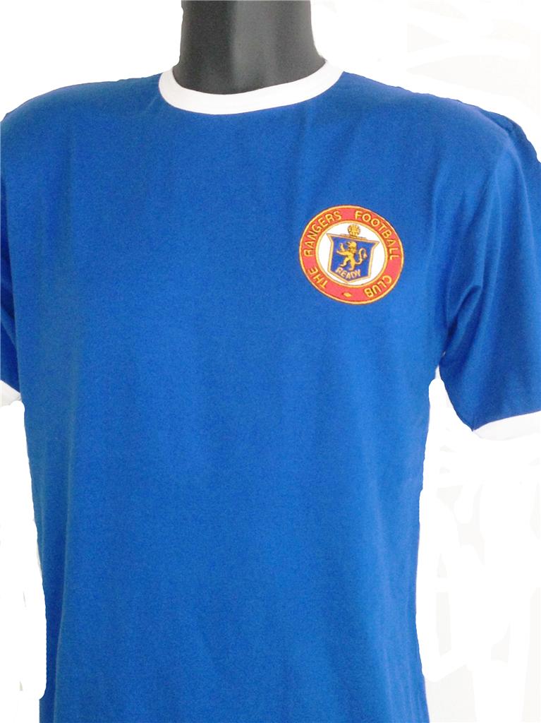 Retro Rangers Football T Shirt New Sizes SXXL Embroidered Logo eBay