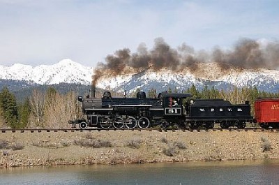 Old Train Cross Stitch Pattern to print online.