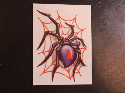 black widow spider tattoo. BLACK WIDOW SPIDER ON PINK WEB TEMPORARY TATTOO 21018 | eBay