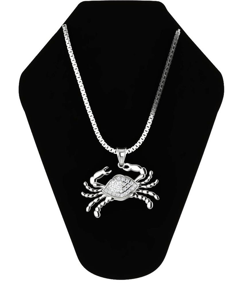 Cancer zodiac pendant gold clearance