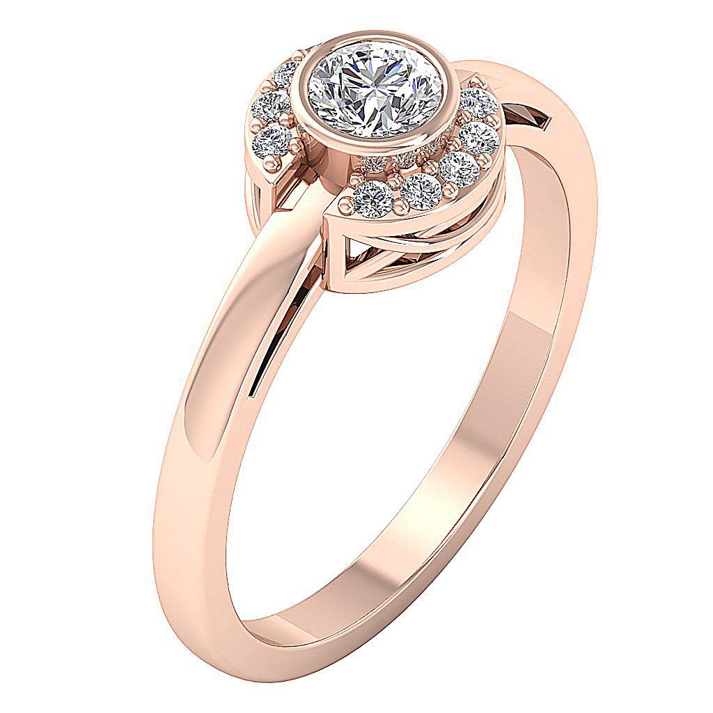 Solitaire Engagement Ring I1 G 0.50Ct Real Diamond 14K Solid Gold 8 MM Appraisal eBay