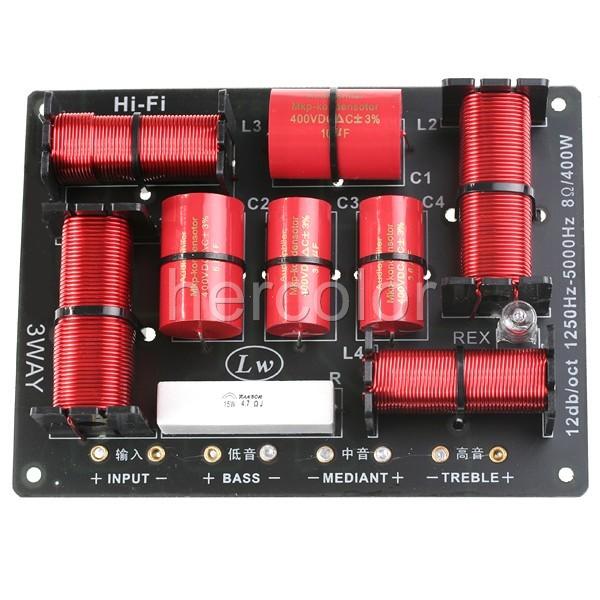 2 x Quality 3 Way Crossover Filters for Speakers 400W eBay