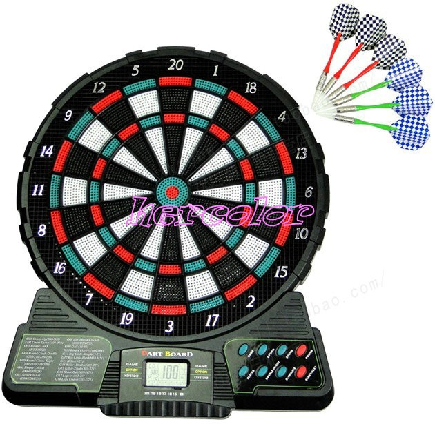 LED Display 6 darts Electronic Dart Board Score Brand New eBay
