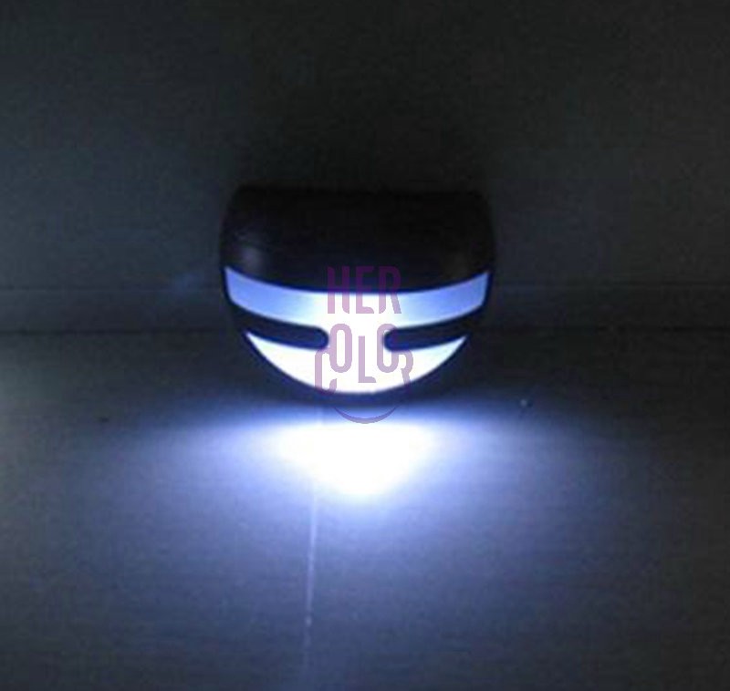 2LED Solar Wall Stair Parapet Light Lamp Walkway Garden Outdoor Lighting Round eBay