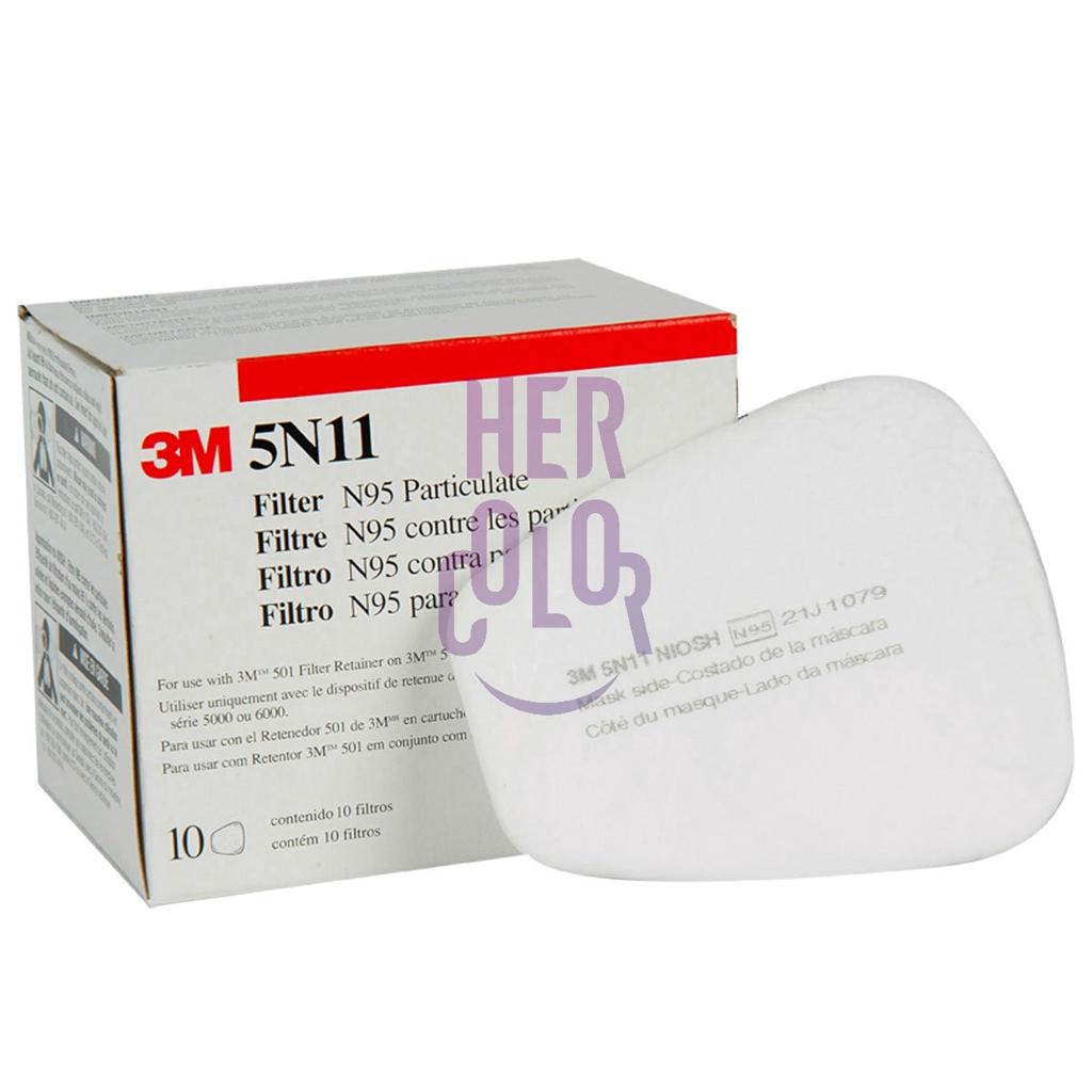 New 10 pc 5pair 3M 5N11 N95 Respirator Particulate Filter 5000 6000