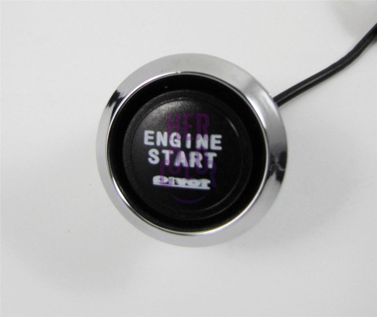 Blue Led Universal Push Start Button Ignition Engine Start Starter