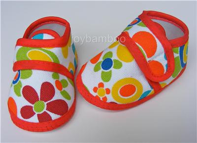 Orange Baby Shoes on New 78 Pairs Of Soft Baby Shoes Assorted Colors Velcro Straps