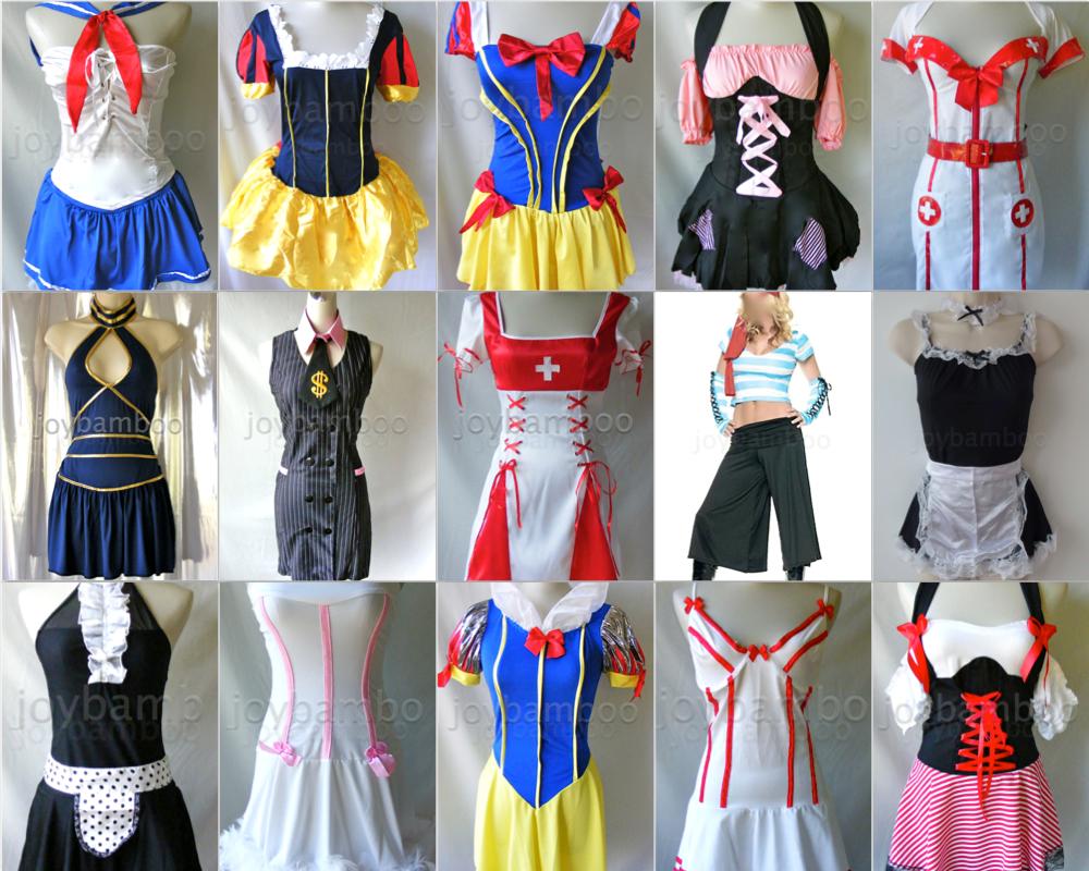 Sexy Sailor Snow White Pirate Nurse Flight Attendant Mafia Maid Bunny Costume