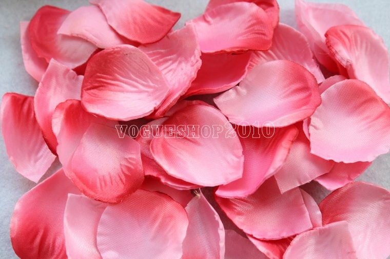 1000 pcs Fabric Silk Flower Rose Petals Wedding Party Decoration Free 