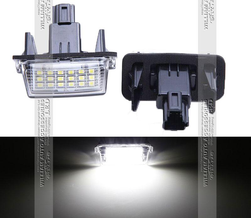 2 Bulbs Xenon White LED License Number Plate Lights For TOYOTA PRIUS C